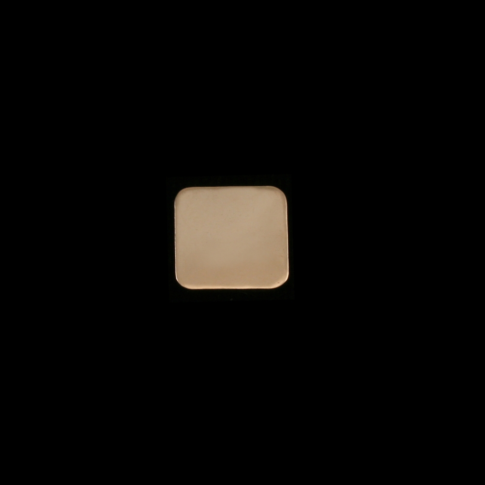 Metal Stamping Blanks Gold Filled Rounded Square, 8.5mm (.33"), 24g